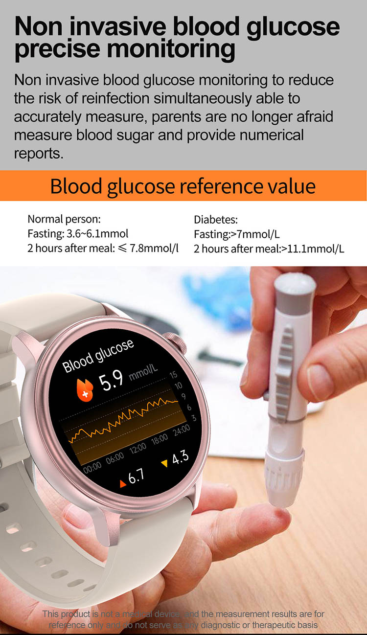 ET470 Blood Glucose Smart Watch